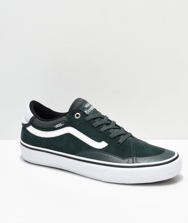 vans shoes dark green